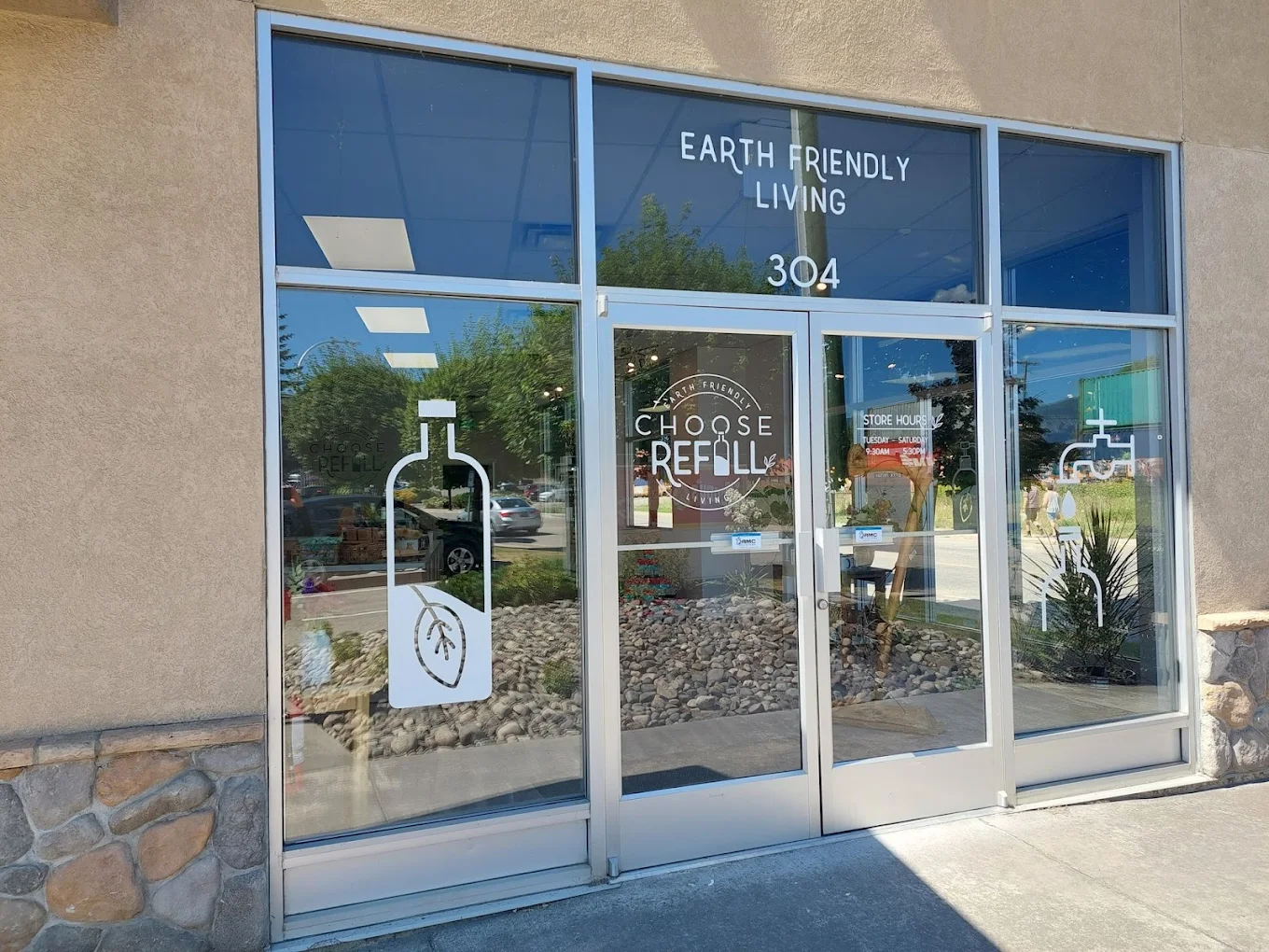 The Choose Refill storefront at #304 – 251 Trans Canada Hwy NW in Salmon Arm, where tickets can be purchased in person.